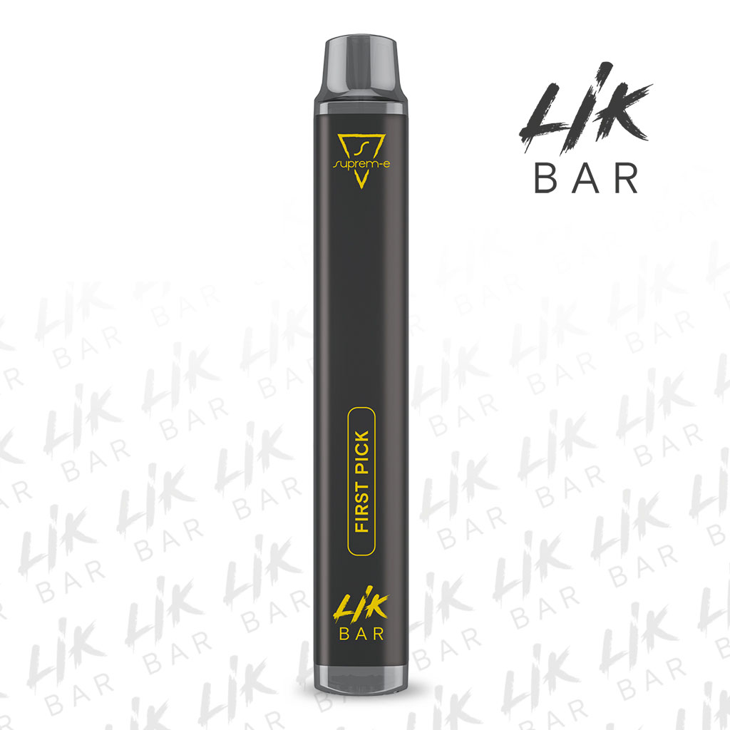 LIK BAR- First Pick Tabacco con e senza Nic Sigaretta Usa e Getta