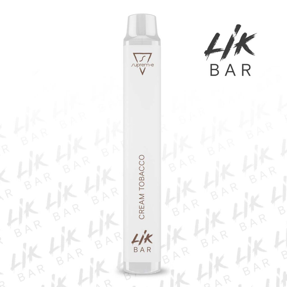 LIK BAR - Cream Tobacco - Nicotina 20 - Sigaretta Elettronica Usa e Getta By Suprem-e.