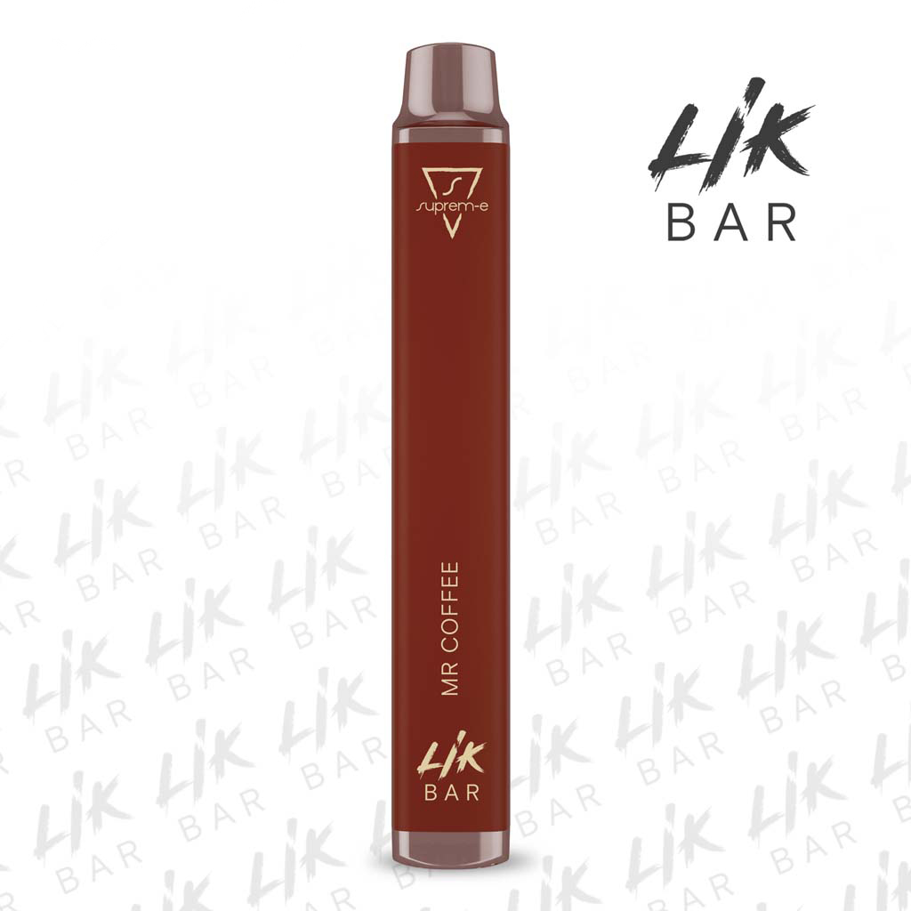 LIK BAR USA E GETTA - MR COFFEE sigaretta elettronica 600 puff - nicotina 0 e 20 mg