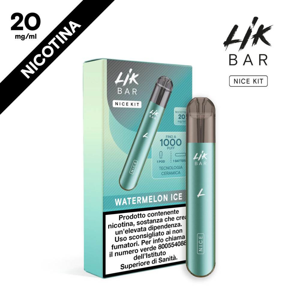 LIK BAR NICE - STARTER KIT SKYBLUE + POD WATERMELON ICE