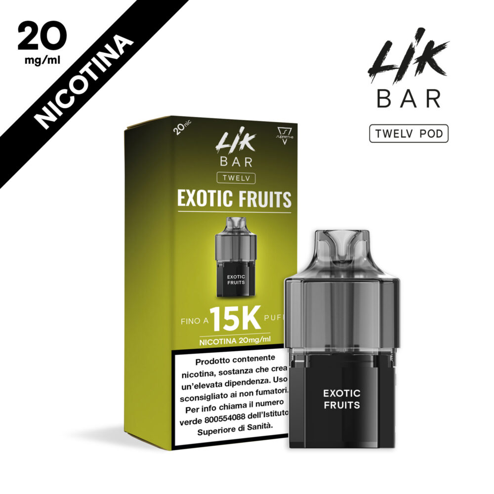 LIK BAR - TWELV RICARICA 2+10ML - EXOTIC FRUITS - NIC 20